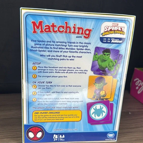 Disney Junior Marvel Spidey Amazing Friends Matching Game - Picture 3 of 3